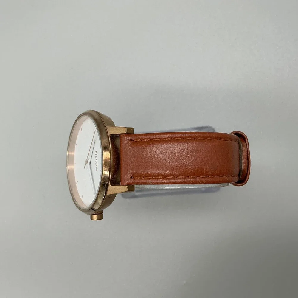 Nixon The Kensington Movin' Out Womens Watch 37mm Rose Gold Tone New Battery